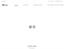 Tablet Screenshot of ilove-hair.com